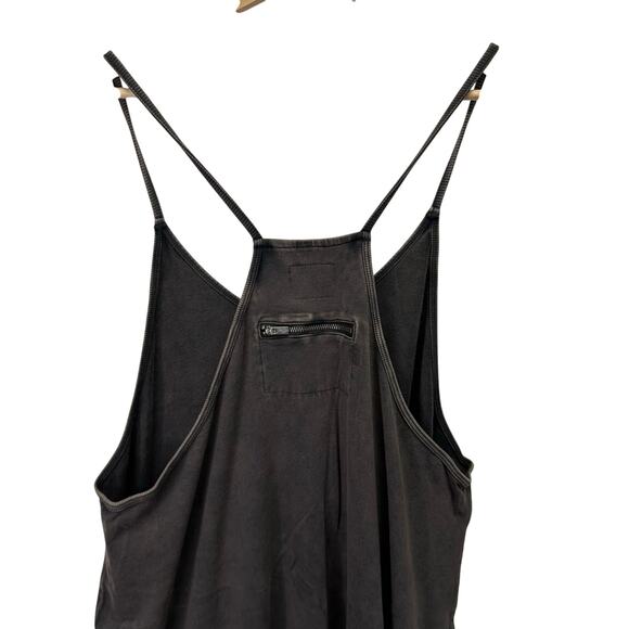 FP Movement Hot Shot Dark Gray Baggy Relaxed Jumpsuit Womens Large Relaxed Boho - Picture 7 of 12